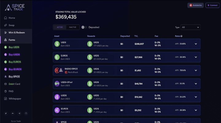 Spice Trade Value Stable Protocol